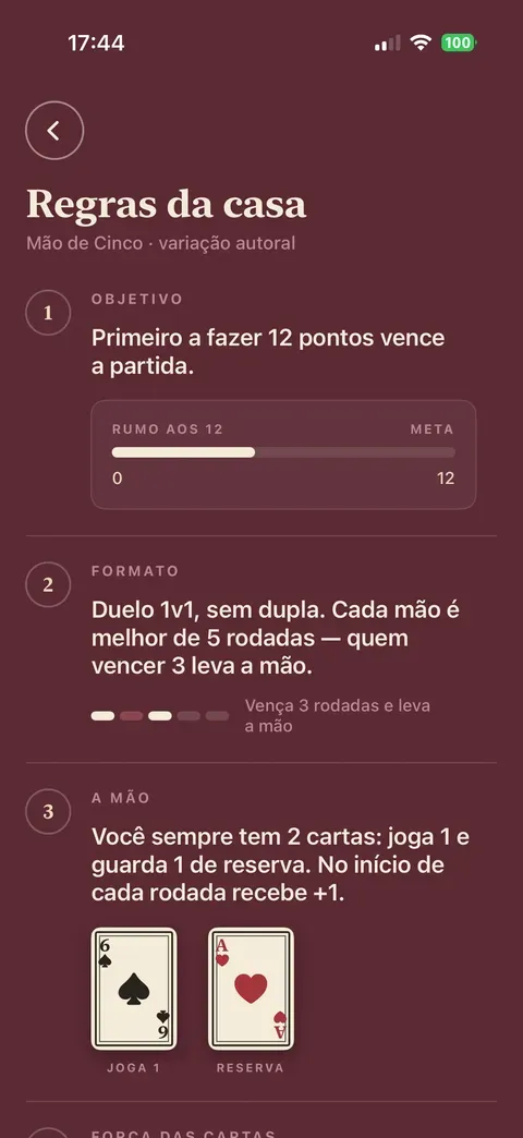 Regras da casa